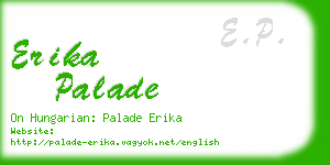 erika palade business card